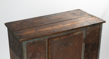 American Painted & Punched Tin Pie Safe