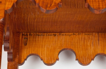 Bench-Made Queen Anne Tiger Maple Table