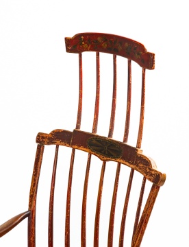 New England Double Comb-Back Windsor Rocking Chair