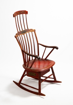 New England Double Comb-Back Windsor Rocking Chair