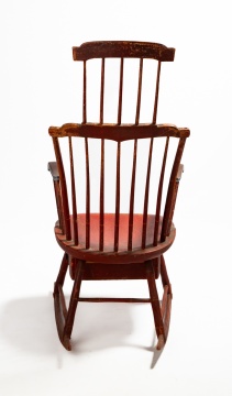 New England Double Comb-Back Windsor Rocking Chair
