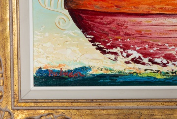 Orville Bulman (American, 1904-1978) "Vaisseau de ligne... Victorieux"