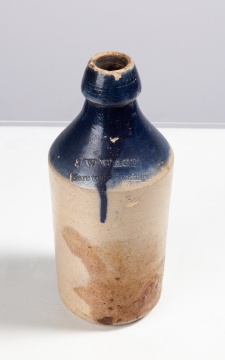 J.W. Wage, Saratoga Springs, N.Y. Stoneware Bottle