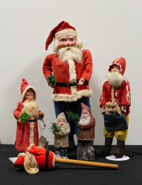 Vintage Christmas Santa Candy Containers