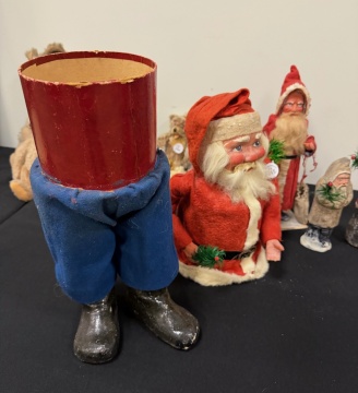Vintage Christmas Santa Candy Containers
