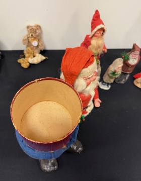 Vintage Christmas Santa Candy Containers