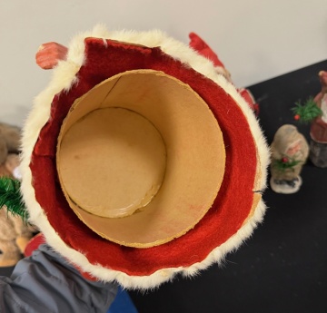 Vintage Christmas Santa Candy Containers