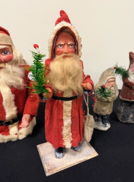 Vintage Christmas Santa Candy Containers