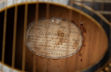 1908 Gibson Style U Harp Guitar