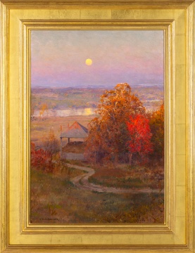 Walter Launt Palmer (American, 1854-1932) Autumn Moonrise