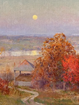 Walter Launt Palmer (American, 1854-1932) Autumn Moonrise
