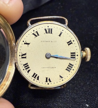 Tiffany & Co. 18K Gold Wristwatch, Longines Movement