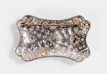 Art Deco Platinum & Diamond Brooch