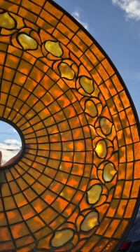 Tiffany Studios Dichroic Acorn Lamp