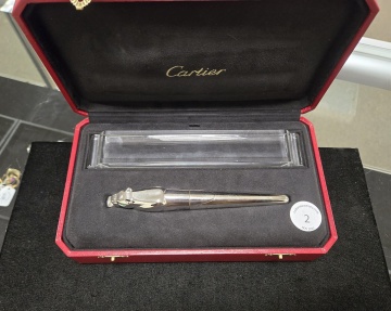 Cartier Panthere Silver Fountain Pen
