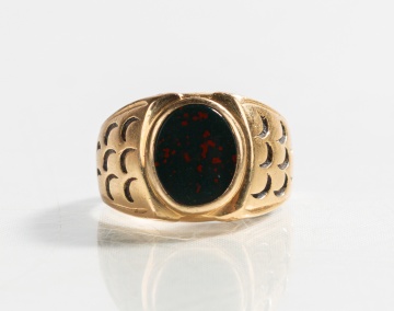 Clyde Duneier Men's Bloodstone Ring