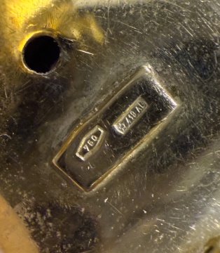 Italian Hammered 18K Gold & Diamond Earrings