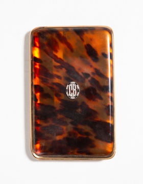 Asprey & Co. London Shell & Gold Cigarette Box