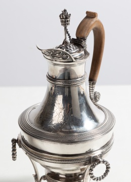George III Sterling Silver Tea Pot Kettle on Stand, Paul Storr, London, 1803