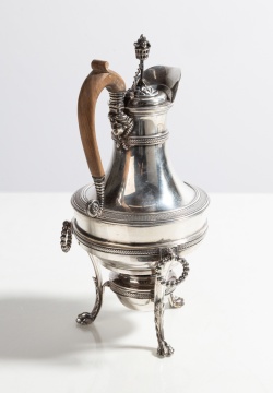 George III Sterling Silver Tea Pot Kettle on Stand, Paul Storr, London, 1803