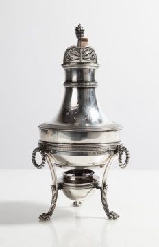George III Sterling Silver Tea Pot Kettle on Stand, Paul Storr, London, 1803