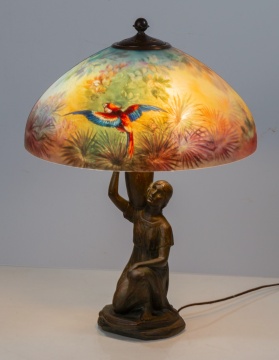 Handel Parrot, Jungle Bird Lamp
