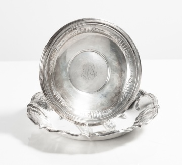 Gorham Sterling Silver Plates & Reed & Barton Sterling Silver Maple Leaf Tray