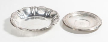 Gorham Sterling Silver Plates & Reed & Barton Sterling Silver Maple Leaf Tray