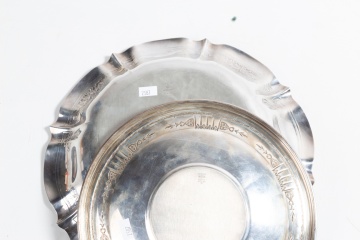 Gorham Sterling Silver Plates & Reed & Barton Sterling Silver Maple Leaf Tray