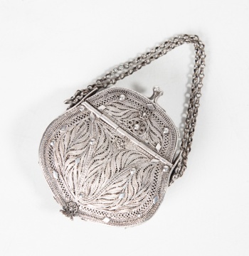 Ladies' Sterling Silver Filigree Purse