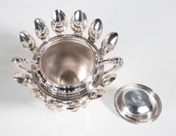 19th Century Silver-Plate Spooner Set