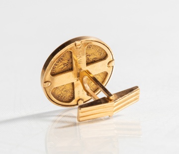 1887 Liberty Head $5 Gold Coin Cufflink