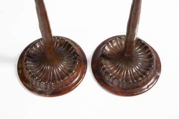 Tiffany Studios Jeweled Candlesticks