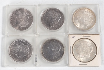 (6) Morgan Silver Dollars
