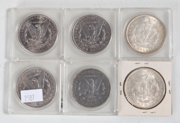 (6) Morgan Silver Dollars
