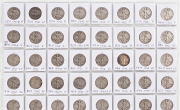 Liberty, Franklin, Kennedy, Capped Bust, & Barber Half Dollar Coins