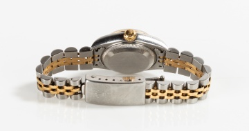 Ladies' Rolex Datejust Stainless Steel Black Mother of Pearl Dial Watch