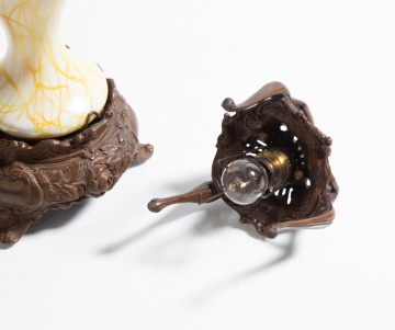Steuben Art Nouveau Boudoir Lamp