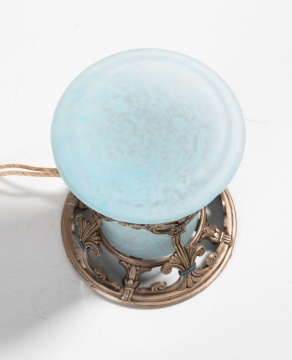 Steuben Cluthra Glass Boudoir Lamp