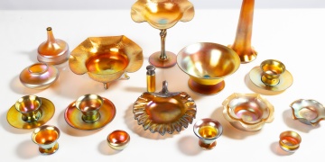 Steuben Gold Aurene Tableware