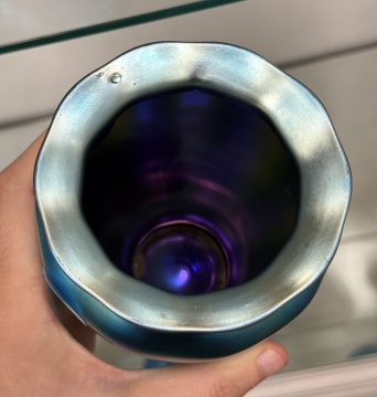 Steuben Blue Aurene Tableware