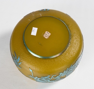 Steuben Dragon Acid Cut-Back Vase