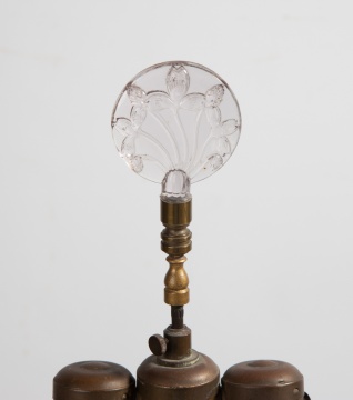 Steuben Rose Quartz Glass Lamp