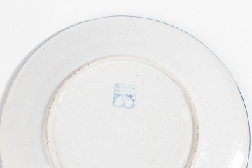 Dedham Pottery Mushroom and Snow Tree Plates