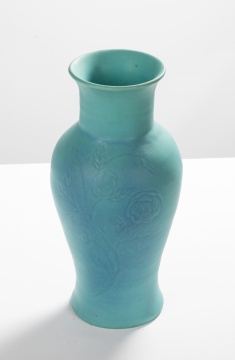 Van Briggle Vase & Peters & Reed Moss Aztec Vase