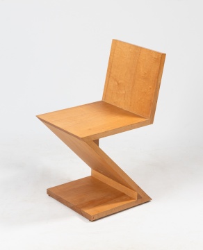 Gerrit Thomas Rietveld Style Zig Zag Chair