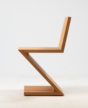 Gerrit Thomas Rietveld Style Zig Zag Chair