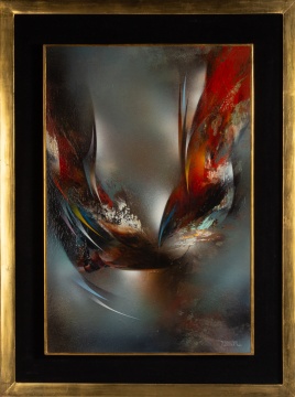 Leonardo Nierman (Mexican, b. 1932) "Vuelo Magico" (Magic Flight)