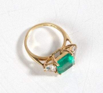 Ladies' 5 Ct. Emerald & Diamond Ring