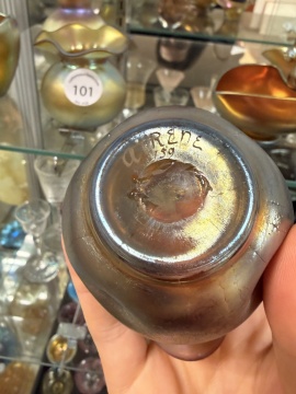 Steuben Aurene Cabinet Pieces